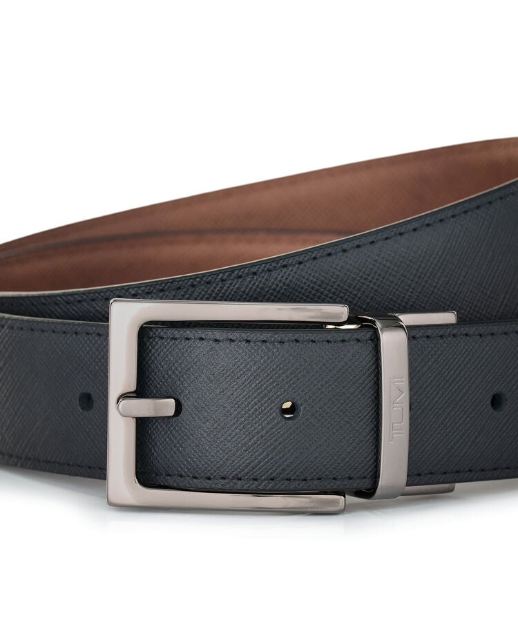 TUMI BELTS Rectangle Reversible Saffiano Belt 35mm  hi-res | TUMI
