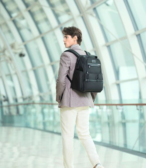 ALPHA Compact Laptop Brief Pack lifestyle | TUMI