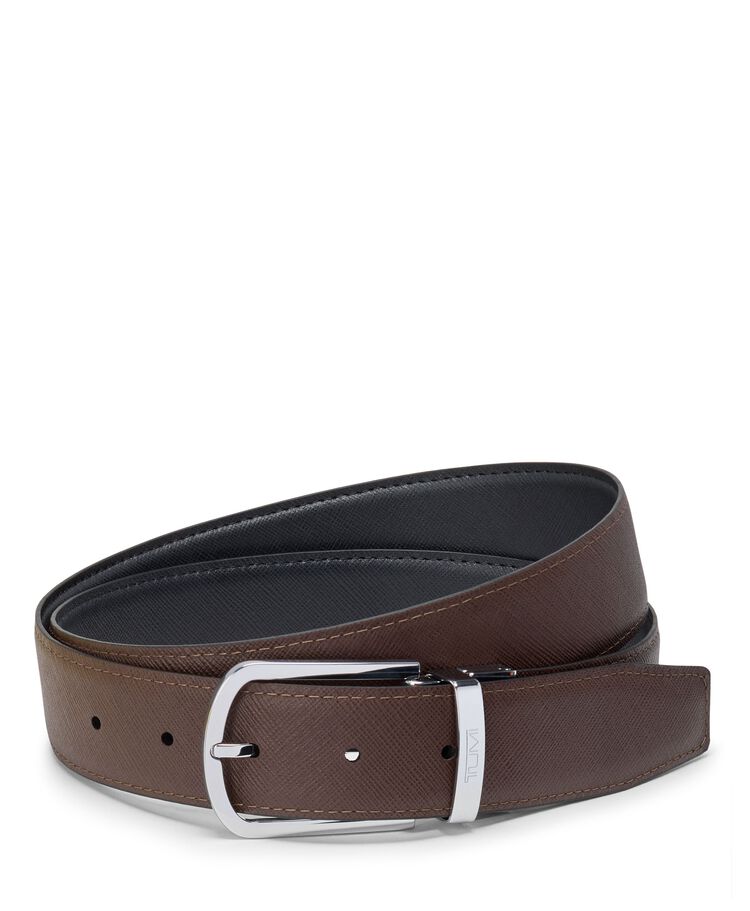 TUMI BELTS Horseshoe Reversible Saffiano Belt 35mm  hi-res | TUMI