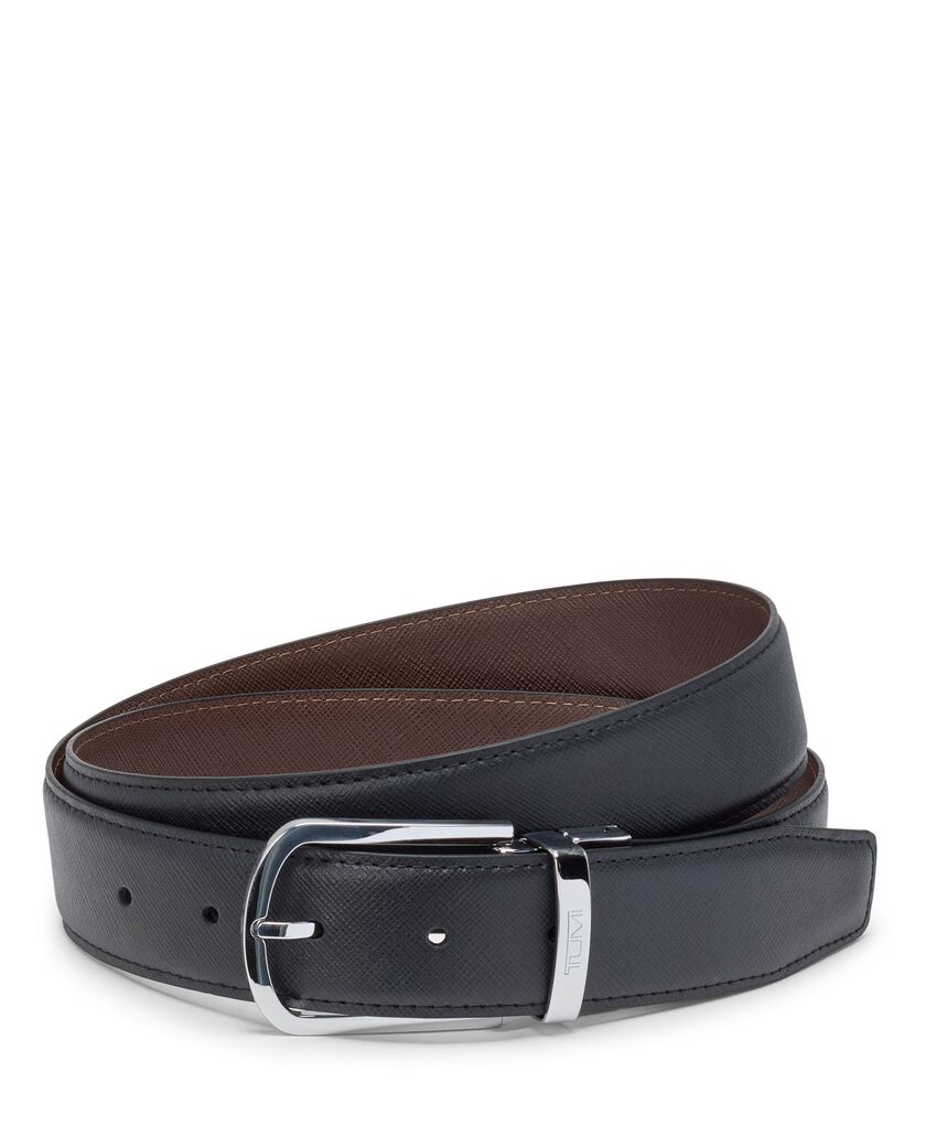 TUMI BELTS Horseshoe Reversible Saffiano Belt 35mm  hi-res | TUMI
