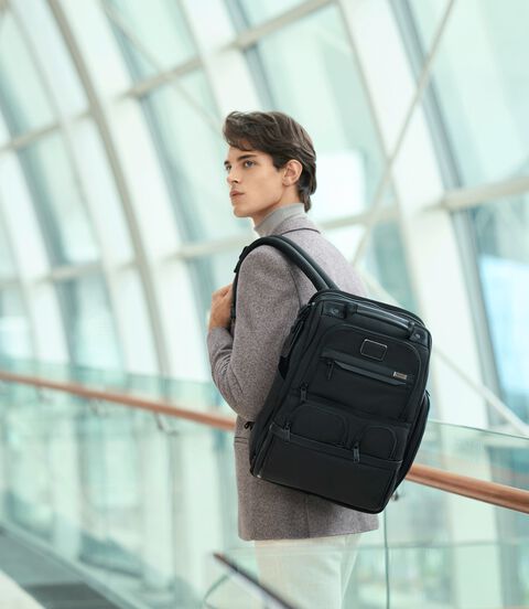 ALPHA Compact Laptop Brief Pack lifestyle | TUMI