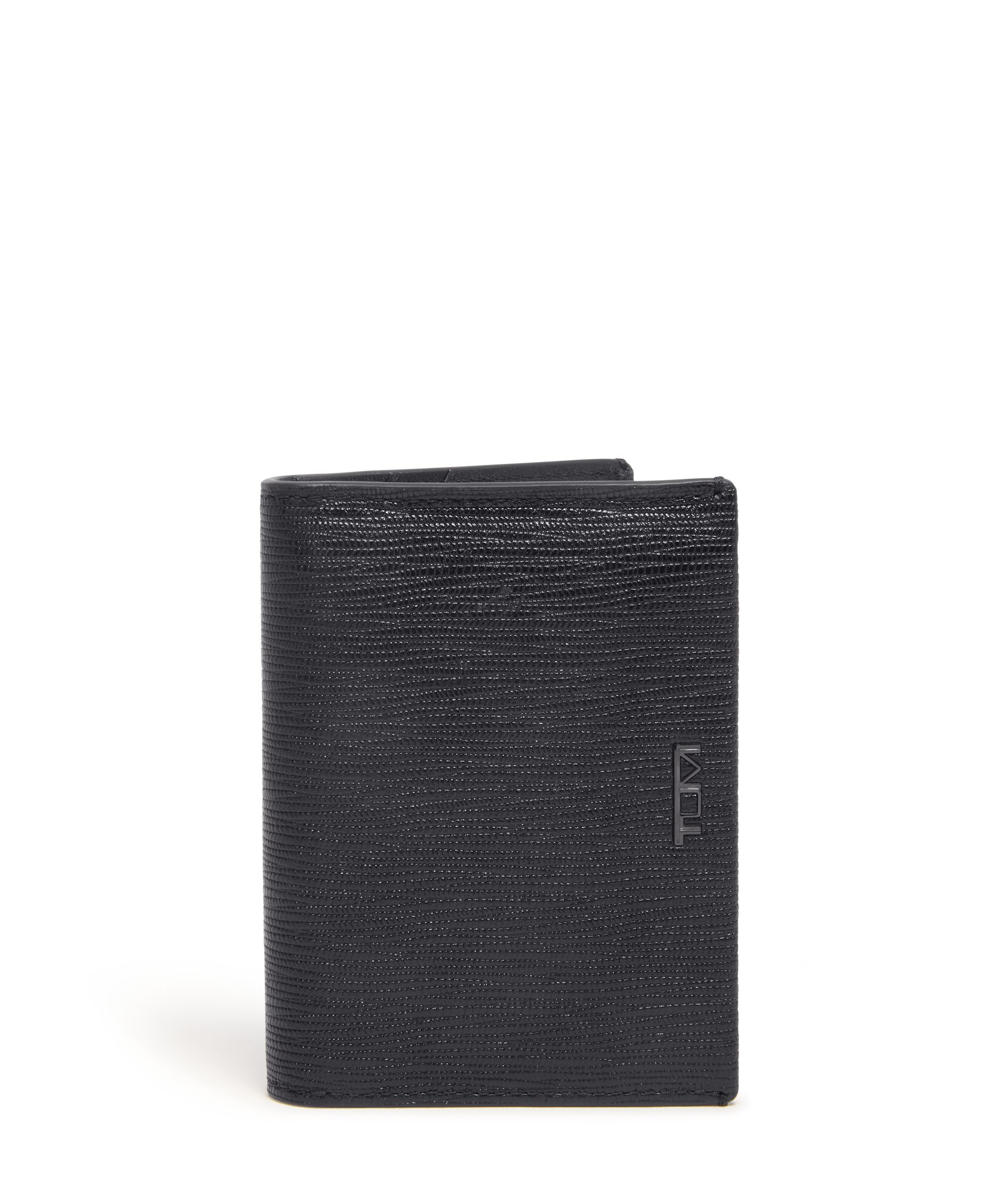 L Fold in Black Embossed | Nassau Slg | TUMI Australia