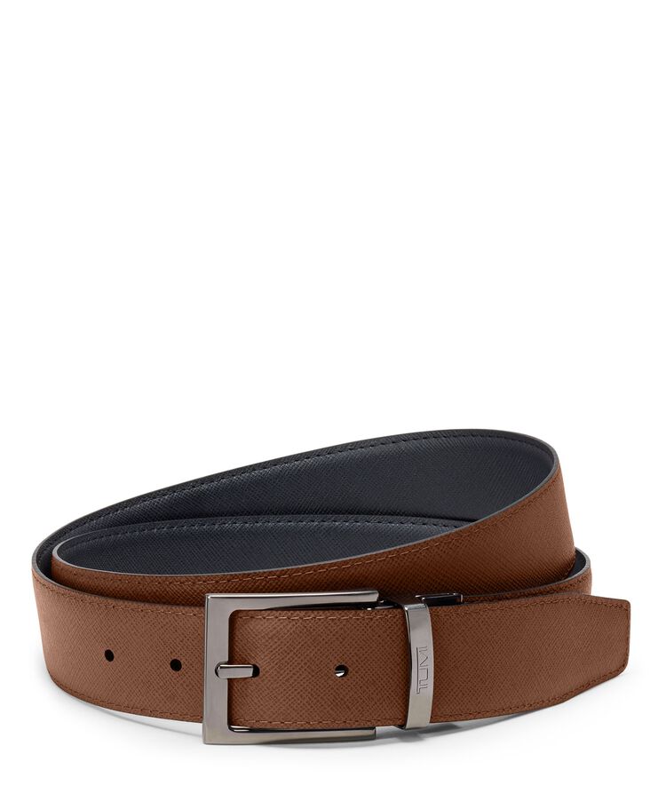 TUMI BELTS Rectangle Reversible Saffiano Belt 35mm  hi-res | TUMI