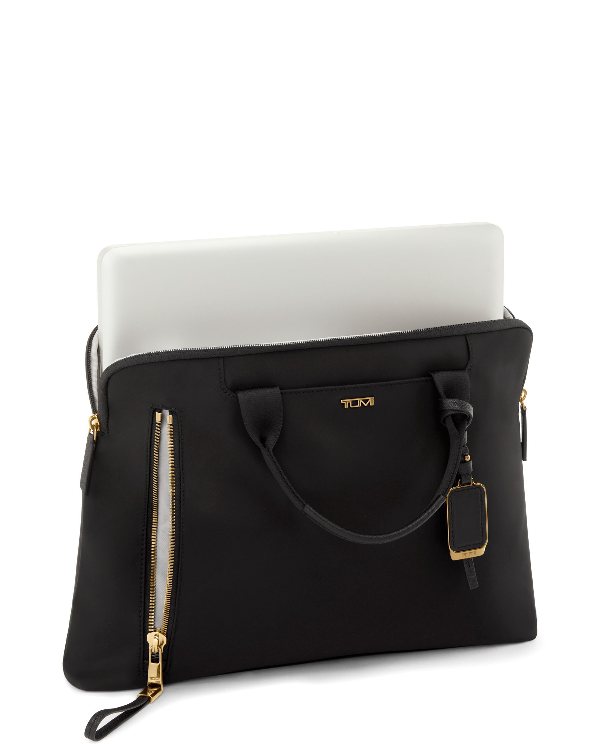 Benin Laptop Carrier in Black/Gold | Voyageur | TUMI Australia