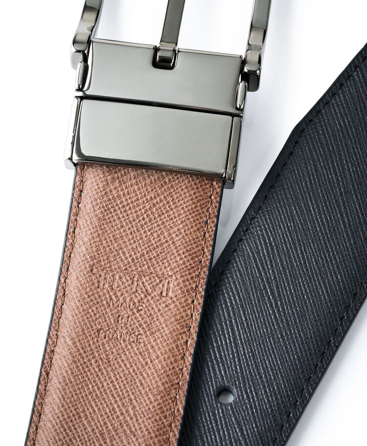 TUMI BELTS Rectangle Reversible Saffiano Belt 35mm  hi-res | TUMI