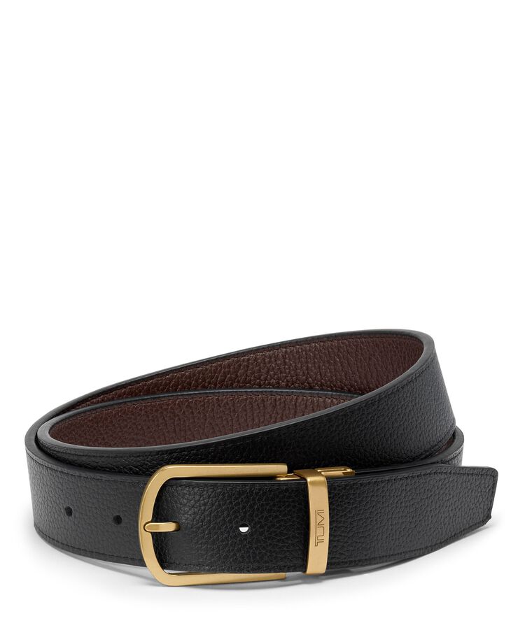 TUMI BELTS Horseshoe Reversible Pebbled Belt 35mm  hi-res | TUMI
