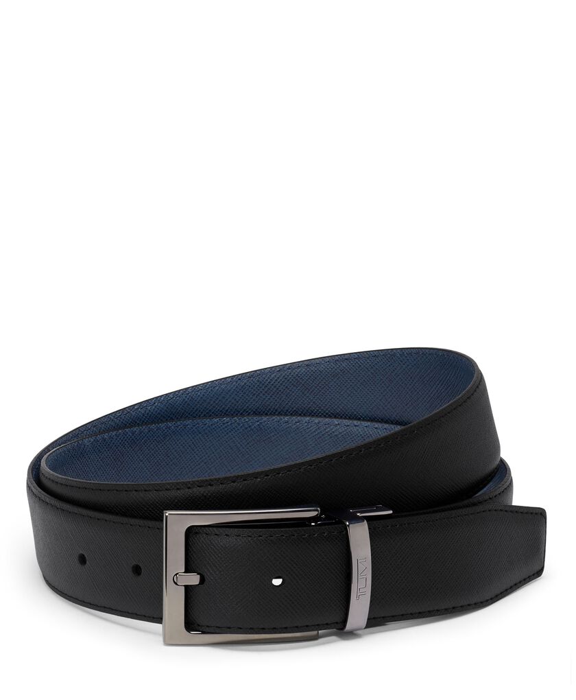 TUMI BELTS Rectangle Reversible Saffiano Belt 35mm  hi-res | TUMI